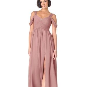 Azazie Lianne Dusty Rose Bridesmaid Dress